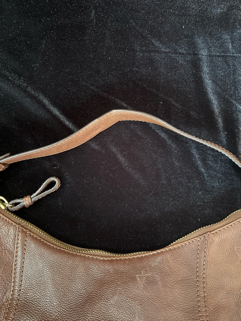 Michael Kors Gansevoort Chocolate Brown Leather Shoulder Bag - Picture 7 of 11